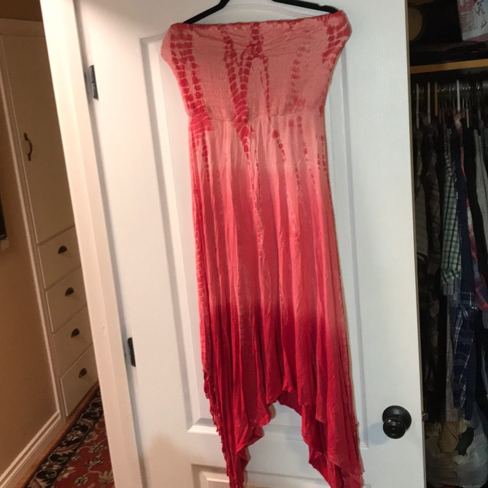 Tie dye strapless dress❤️💕